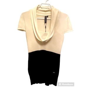 Colori black/white top colourblock medium